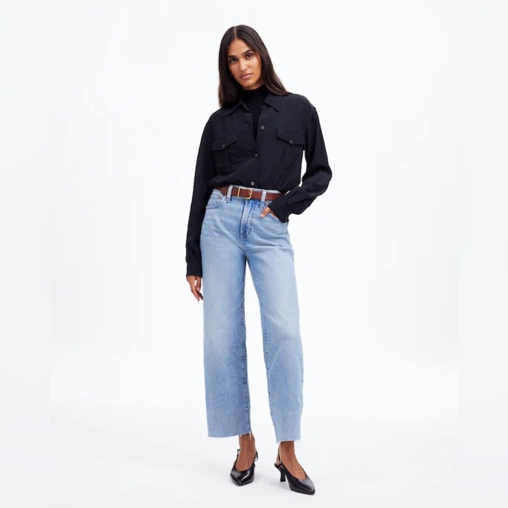Madewell Light Blue Wide Leg Jeans